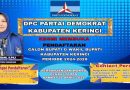 DPC Partai Demokrat Perpanjang Pendaftaran Calon Bupati dan Wabup Kerinci